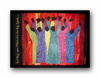 pentecost art quilt
